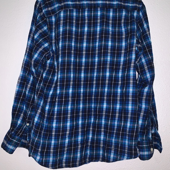 Black and Blue American Rag Flannel - Picture 2 of 3